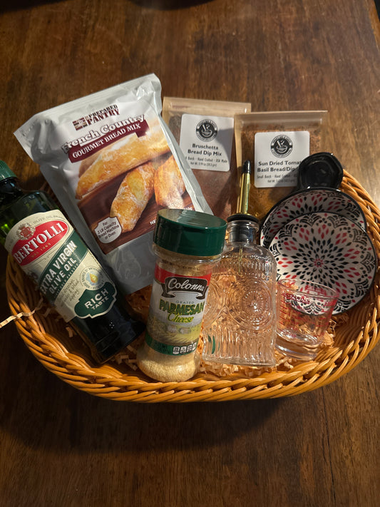 French Country Bread Dipping Gift Basket