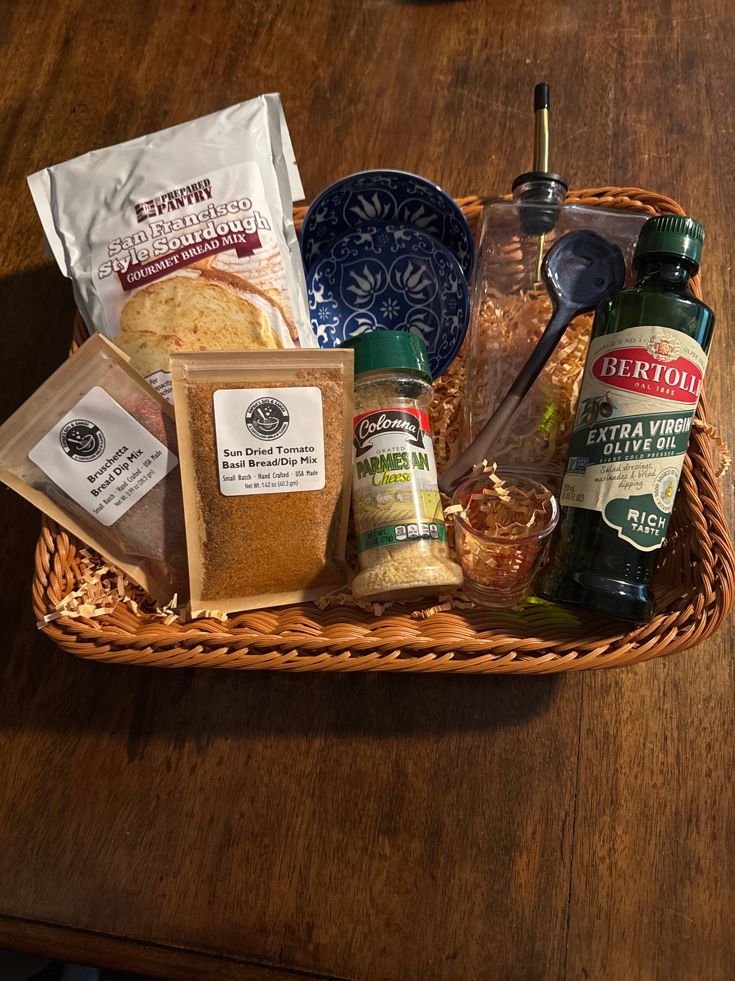 Sourdough Bread Dipping Gift Basket